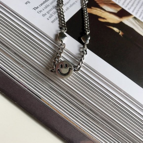 NEW 925 Sterling Silver Smiley Face Bracelet - Picture 7 of 7